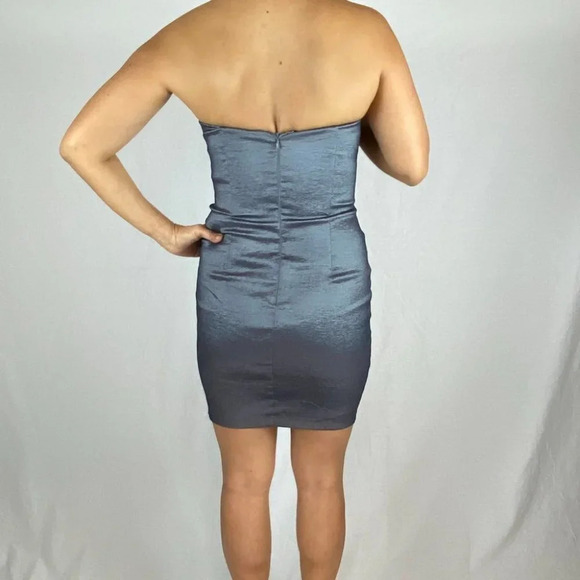 Xscape Gray Strapless Sheath Party Dress $129 - Picture 4 of 8